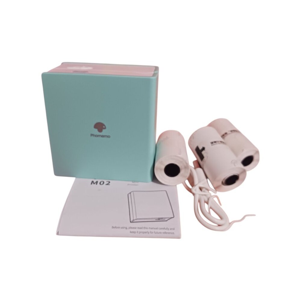 Phomemo M02 Bluetooth Mini Printer With Thermal Paper Rolls Portable & Wireless - Picture 9 of 9